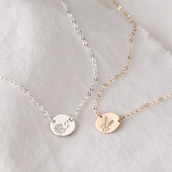 Gardenia Flower Plant Pendant Boho Indie Necklace - Picture 12 of 16